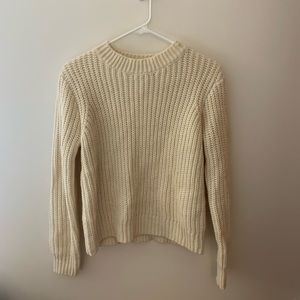 cream knit sweater ✨